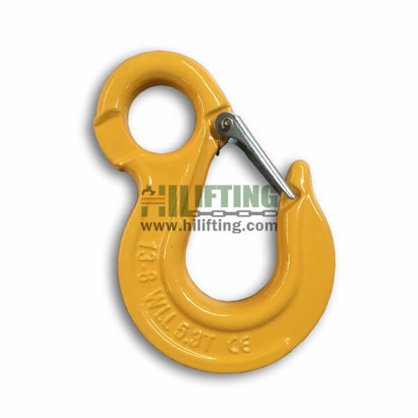 G80 European Type Eye Sling Hook with latch