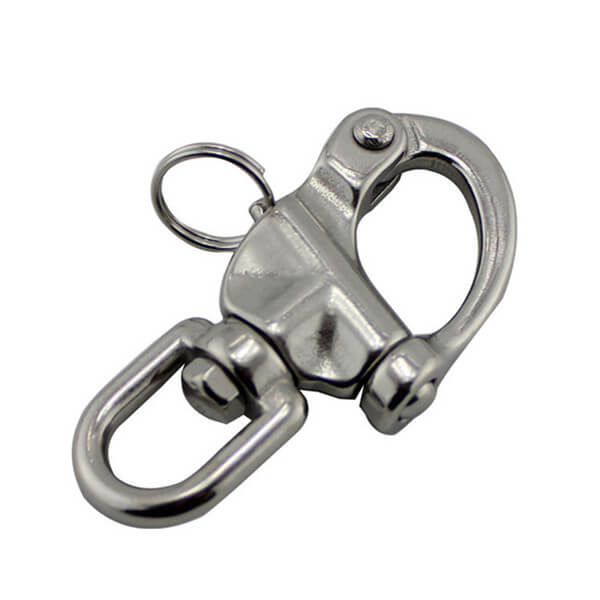 Size : 128mm 316 Stainless Steel Swivel Snap Shackle 70mm 87mm 128mm Heavy Duty Marine Boat Swivel Snap Shackle 
