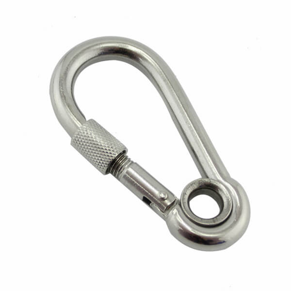 Stainless Steel 316 Snap Hook With Eyelet and Screw