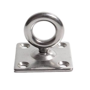 Stainless Steel 316 Square Eye Pad Plate with Swivel Ring