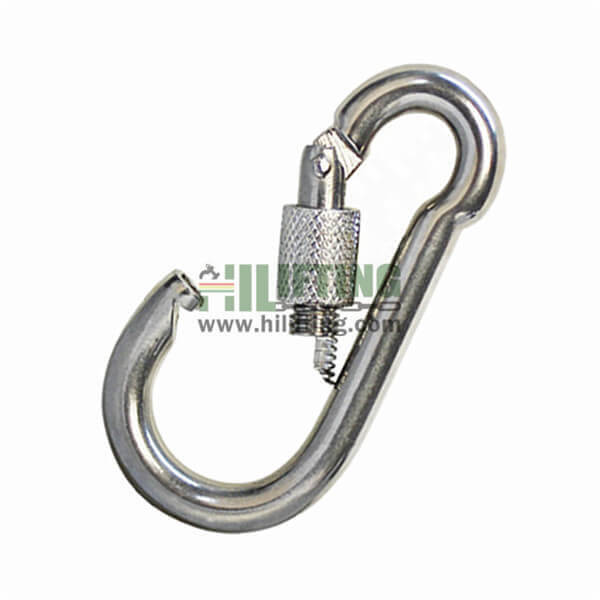 Stainless Steel Carabiner Snap Hook With Screw