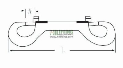 Black Stainless Steel Double Bolt Snap Hook