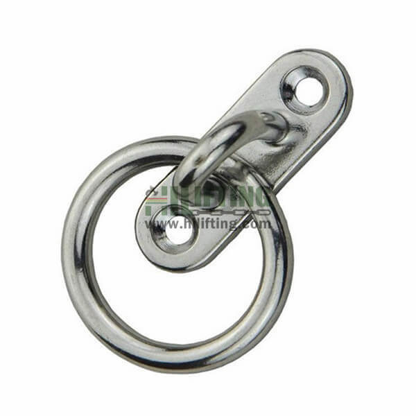 10 Pack Marine Stainless Steel Eye Pad Straps - 5mm Wire Loop Plate Oblong - Boat Hardware