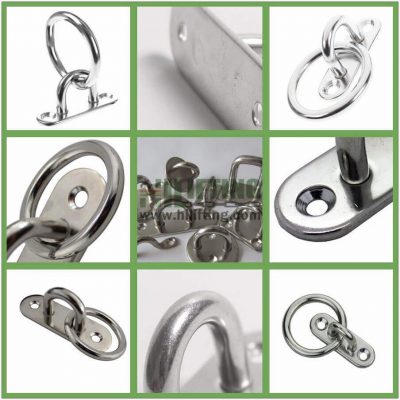 Stainless Steel Oblong Pad Eye with Ring Details