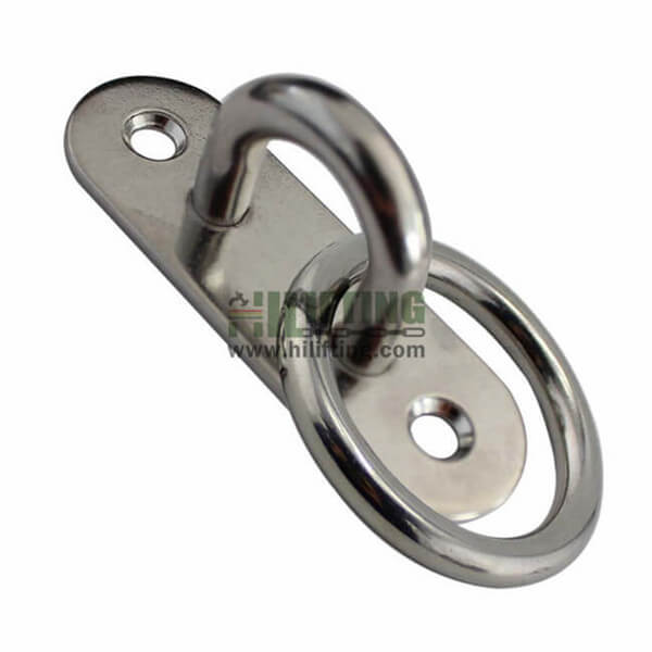 Stainless Steel Oblong Pad Eye with Ring