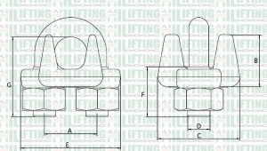 Type A Malleable Wire Rope Clip 8 Type A Malleable Wire Rope Clip Sketch