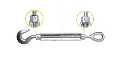 High Quality Rigging Heavy Duty Us Type Turnbuckle with Eye Hook Jaw End -  China Hardware, Fastener