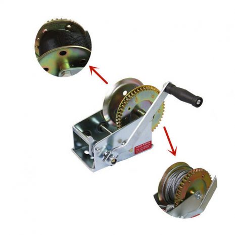 Boat Gear Hand Winch Without Rope or Belt