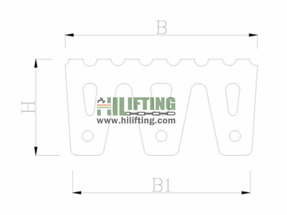 W Type Rubber Fender Sketch 2